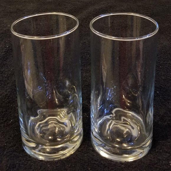 Kitchen Drinking Glasses With Indents At Bottom Set 2 Poshmark